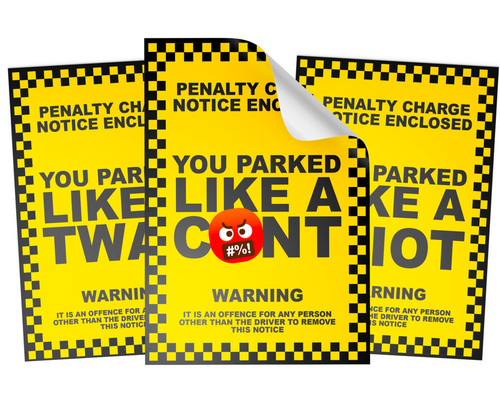 Parking ticket stickers - ticket, |
