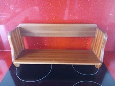 Vintage MCM TEAK BOOK STAND/ TROUGH /CRADLE  51 X 23 X 20 CMS