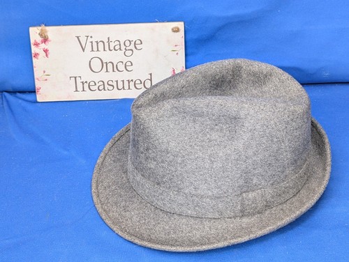 Vintage fedora hat size 58 - vintage,