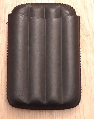 Portable cigar case black - cigar,