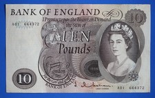 1964 bank england ten pound - bank, of