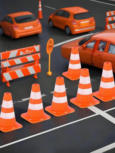 10pcs mini traffic cones signs - 10pcs,
