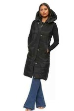 Ladies LongLine Puffer Hooded