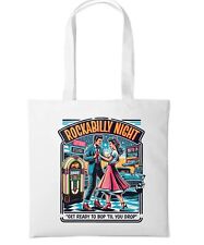 Tote Bag Rockabilly Party Gig Original Design Rock And Roll Elvis Shopping Gift