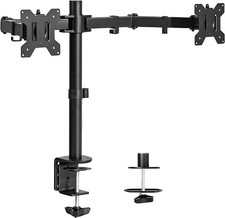 VIVO Dual Monitor Desk Mount, Heavy Duty Fully Adjustable Steel Stand, Holds 2*