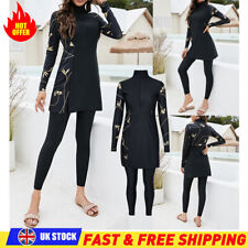 Womens Full Cover Burkini Islamic Swimsuit Muslim Swimwear Modest Bathing Suit