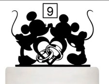 Wedding Cake Topper Mickey & Minnie Mouse