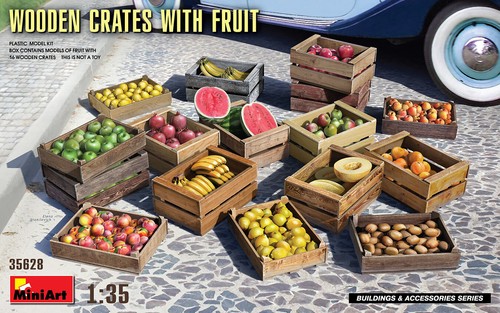 Miniart wooden crates - 1/35,