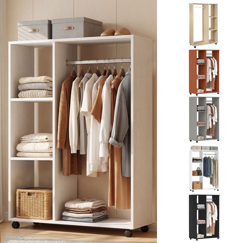 Open wardrobe wheels with - wardrobe, on