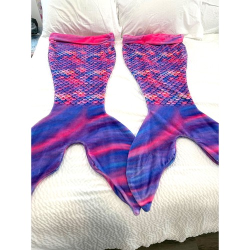 Mermaid tail blanket throw - blanket, set