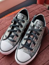 Converse Chuck Taylor All Star Low Glitter 168184C Women's Trainers Size UK 3