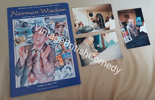 Norman wisdom hand signed - norman,
