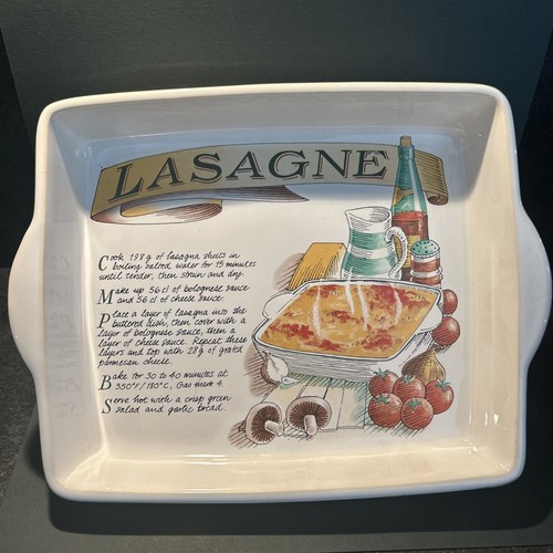 Vintage rayware lasagne dish - vintage,