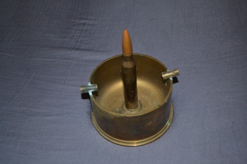 Vintage trench art brass - art,