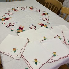 Vintage Christmas Tablecloth