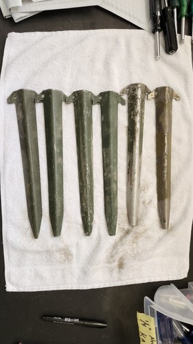Used military tent stakes - used,