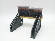 Model Gantry Signal Towers & Footbridge - N Gauge - Very Good Condition