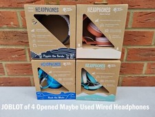 Joblot of 4 Wired Planet Buddies Kids Headphones, Foldable Wired On Ear