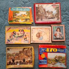 7  Vintage Jigsaw Puzzles inc