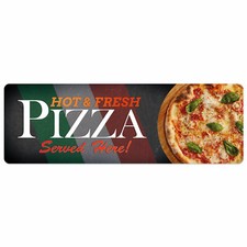 Fresh Pizza Served Here Take