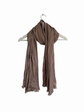 Monsoon Accessorize Brown Scarf Frayed Edge RRP £39 Long