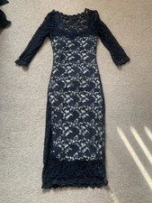 Amy Childs Navy Lace Scoop