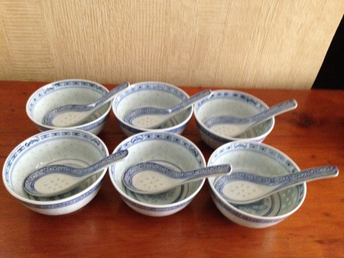 Vintage chinese blue white - blue,