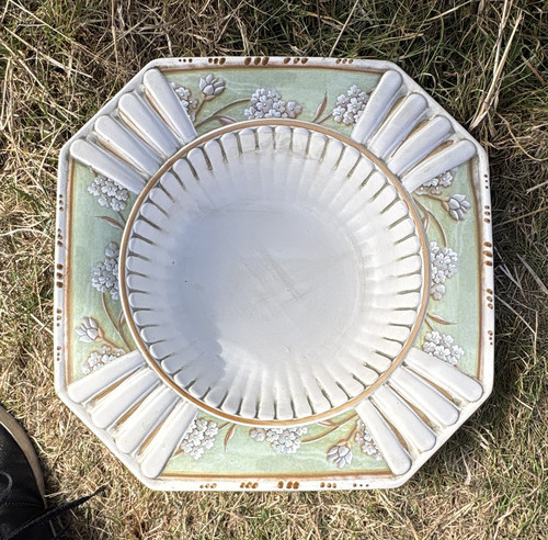 Octagonal ceramic plate - octagonal,