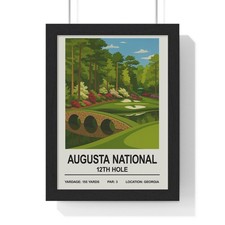Augusta National 12th Hole Golf Course Art Print Poster