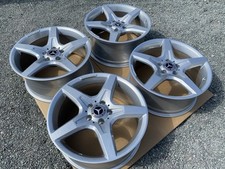 GENUINE 18" MERCEDES SLK R172 AMG ALLOYS WHEELS RIMS SILVER REFURBISHED x4