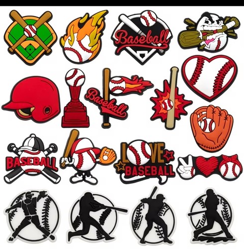 Baseball shoe charms for - baseball,