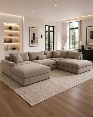 Large brown shape corner - brown, u