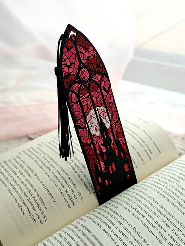 Gothic castle bookmark set - gothic,