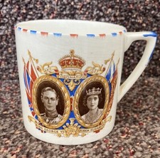 Vintage Coronet Ware Parrot And Company Commemorative Coronation Mug George VI