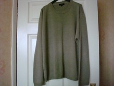 Men's Debenhams Thomas Nash Beige Round Neck Jumper Size Large