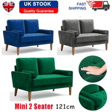 2 Seater Velvet Sofa with 2