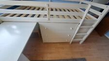 childs mid sleeper bed great condition. includes foam mattress and protector
