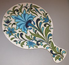 Vintage 1970's Taunton Vale  flowers chopping board .
