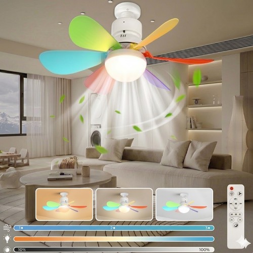 Modern led ceiling fan - ceiling, light