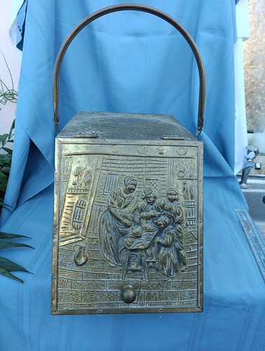 1940s vintage brass embossed - 1940s,