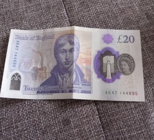 AK 47 20 POUNDS NOTE. BANK OF