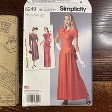 Simplicity 8249 Vintage 1940s