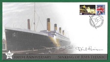 2012 SIGNED COMMEMORATIVE CENTENARY COVER, SINKING OF RMS TITANIC, DAVID HAISMAN
