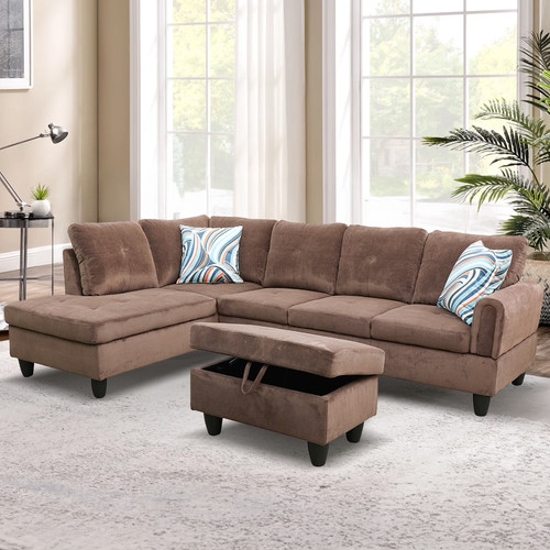Piece shape sectional sofa - sectional,