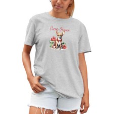 Funny Chihuahua Christmas Womens T Shirt Cheer Huahua shirt Dog Owner Her Sno...