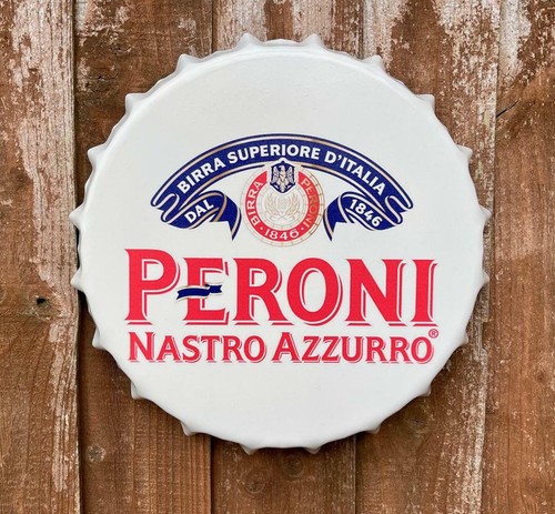Peroni beer metal bottle top - metal,