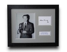 SIR TOM FINNEY Preston Framed SIGNED Autograph Football Legend Photo Display COA