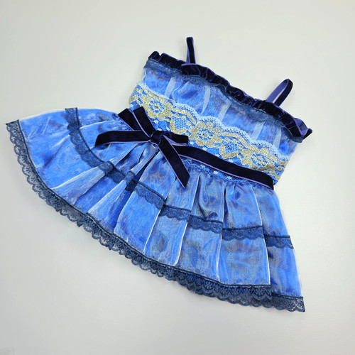Build bear blue - lace, trim