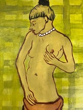 René Magritte painting on old