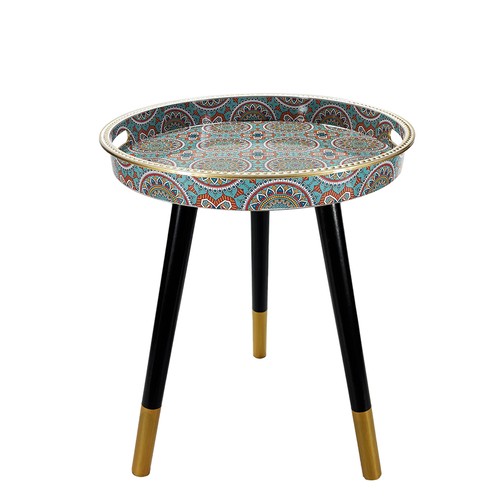 Mandala tray top side table - top,